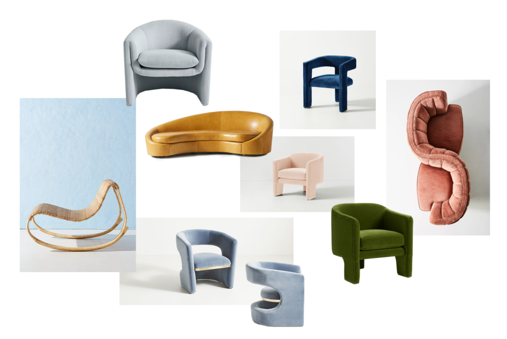 9 Curved Sofas & Chairs From Anthropologie You Need - AmyHorany.com