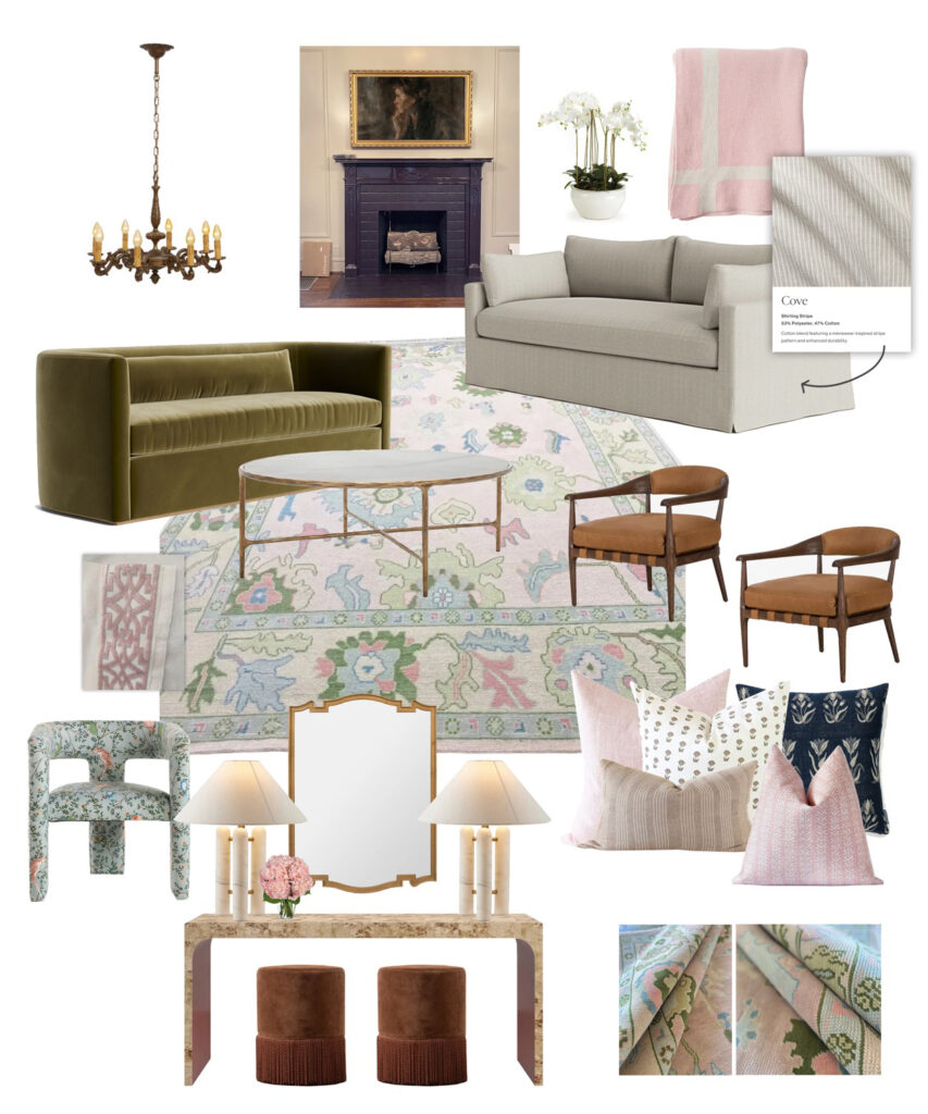 Design Board of Living Room