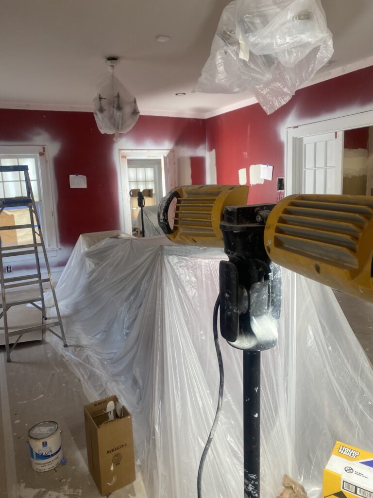 Living Room Renovation Construction in Fort Worth